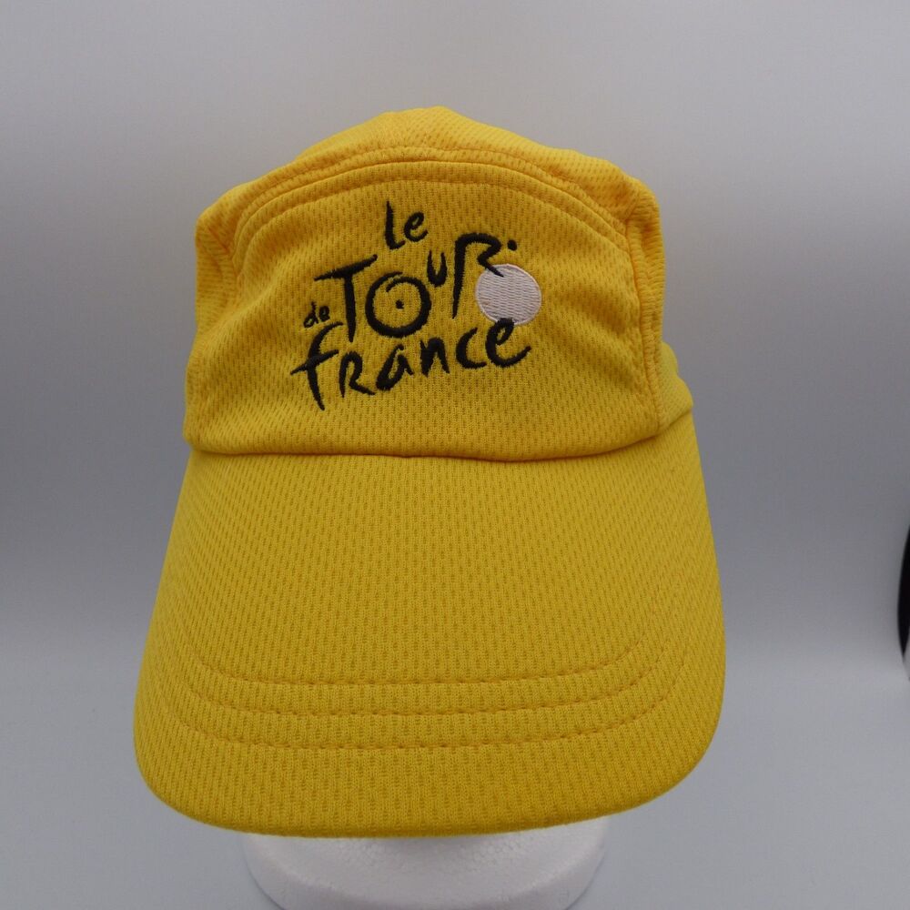 Yellow Cycling Stretch Adjustable Mesh Cap Le Tour de France New Headsweats